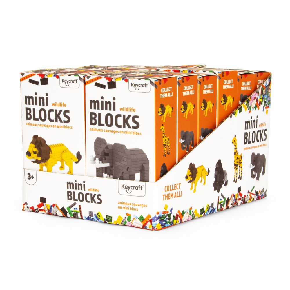 NV1108 Wildlife Mini Blocks 4 Asst