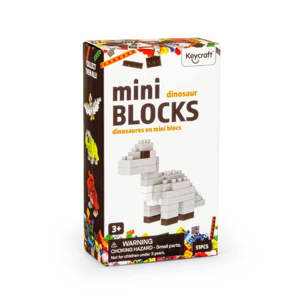 NV1109 Mini Blocks - Dinosaur - 4 Asst