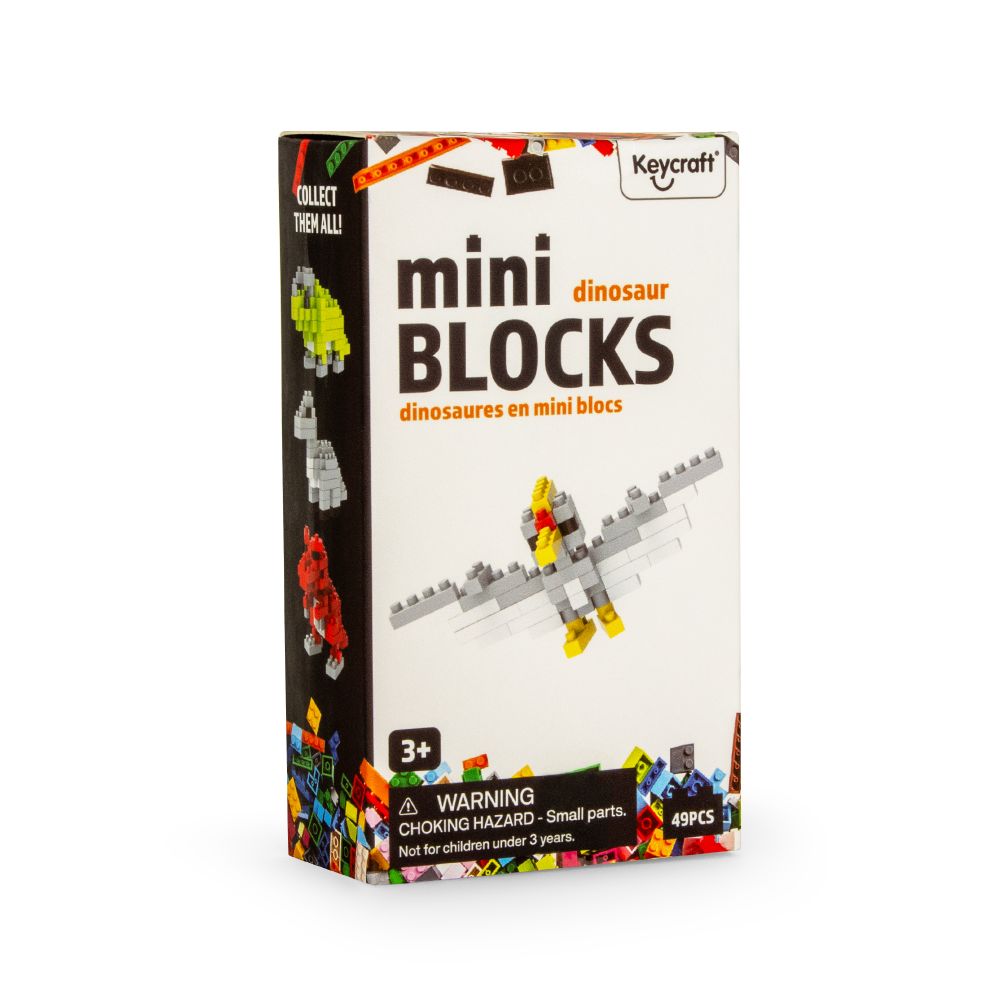 NV1109 Mini Blocks - Dinosaur - 4 Asst