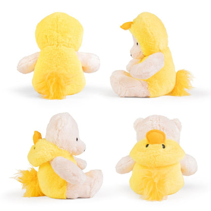 AN09DK LITTLE Dress Up Bear - Yellow Duck 20cm