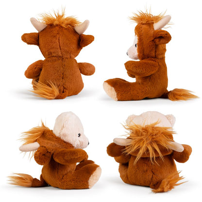 AN09HC LITTLE Dress Up Bear - Highland Cow 20cm