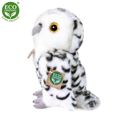Plush white owl 25 cm