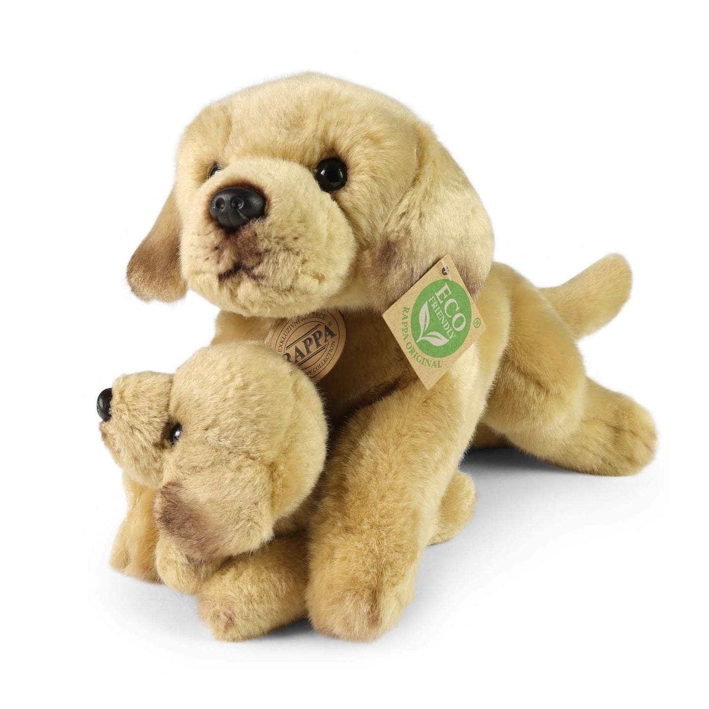 Plush Labrador Retriever with pup 31cm