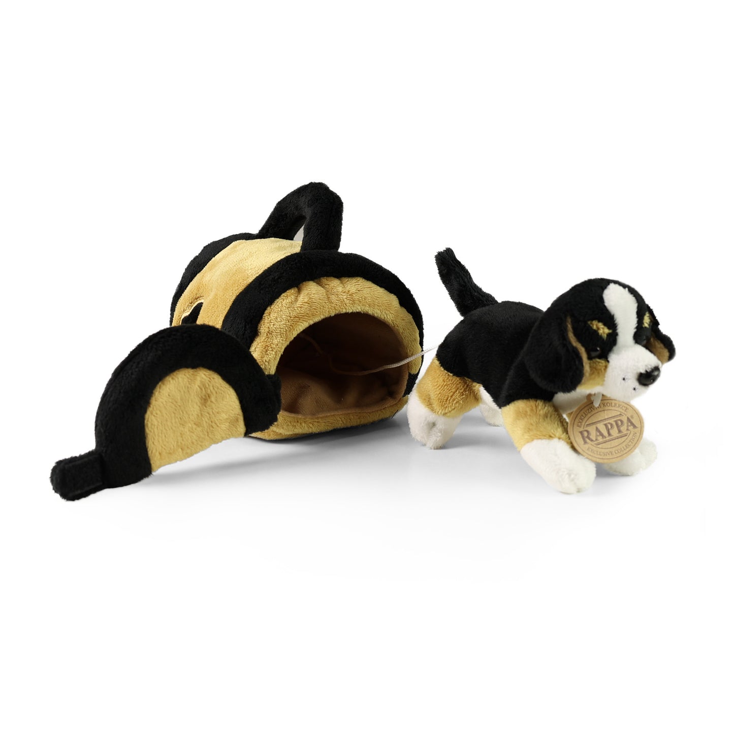 Plush Bernese with Crate 15 cm