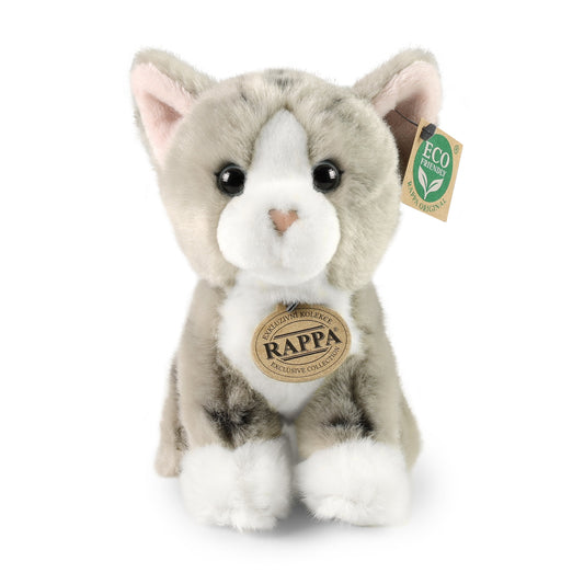 Plush grey cat 18 cm DISPLAY
