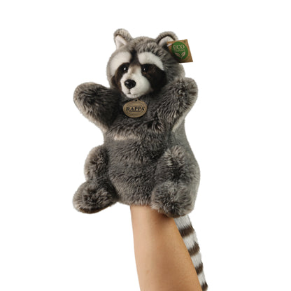 Plush raccoon hand puppet 28 cm