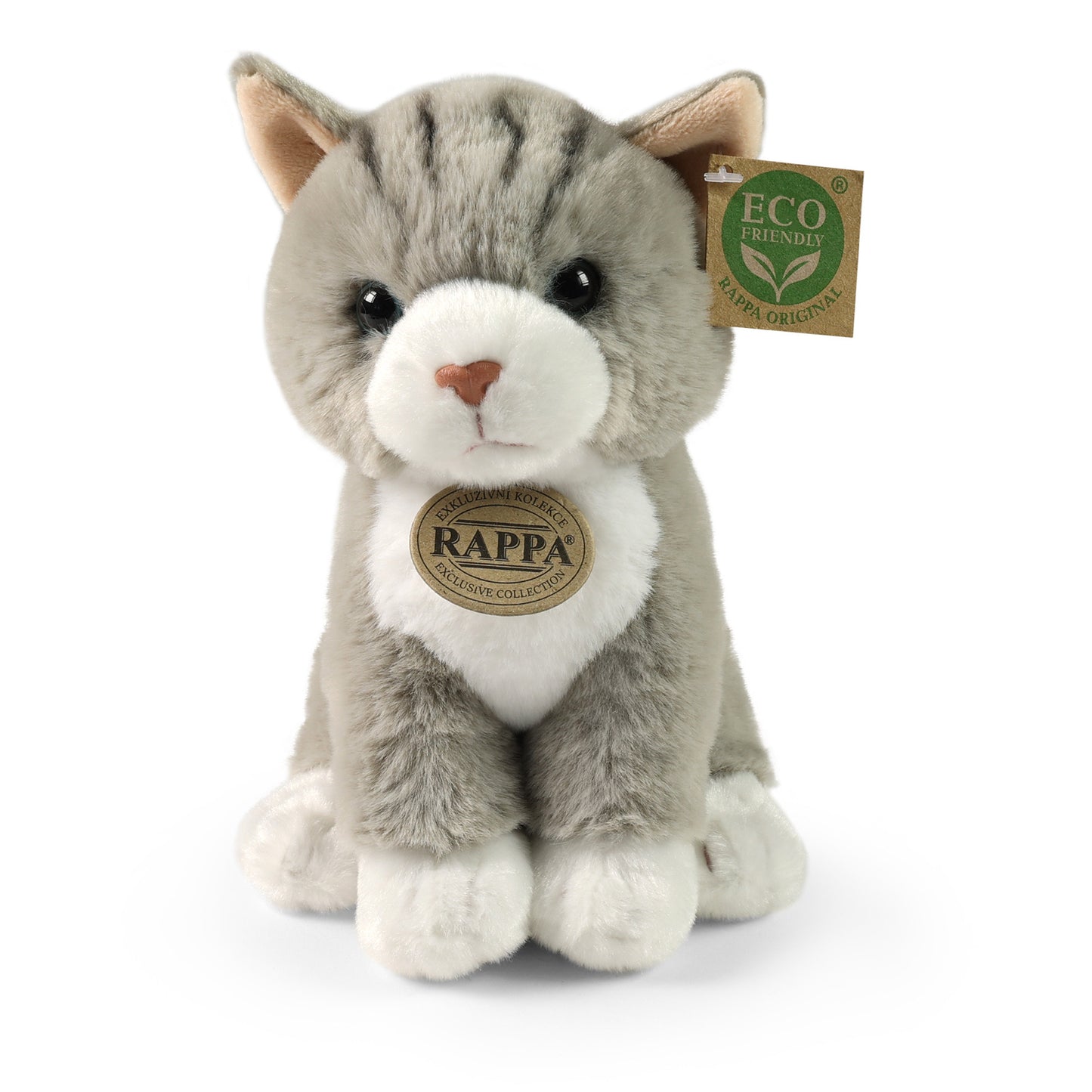 Plush gray cat 23 cm