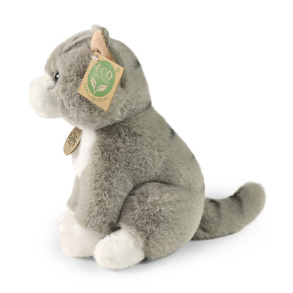 Plush gray cat 23 cm