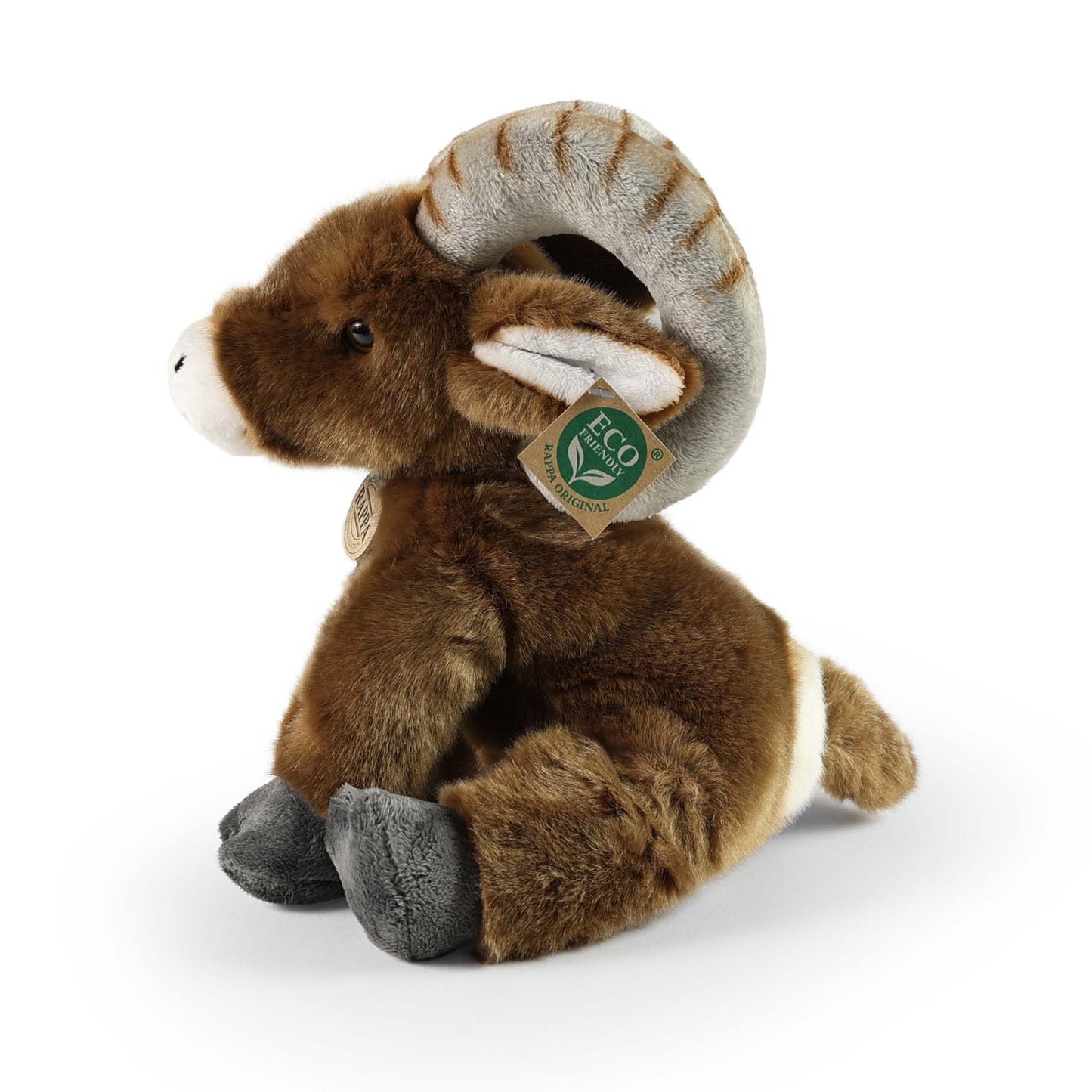 Plush bighorn sheep sitting 28 cm