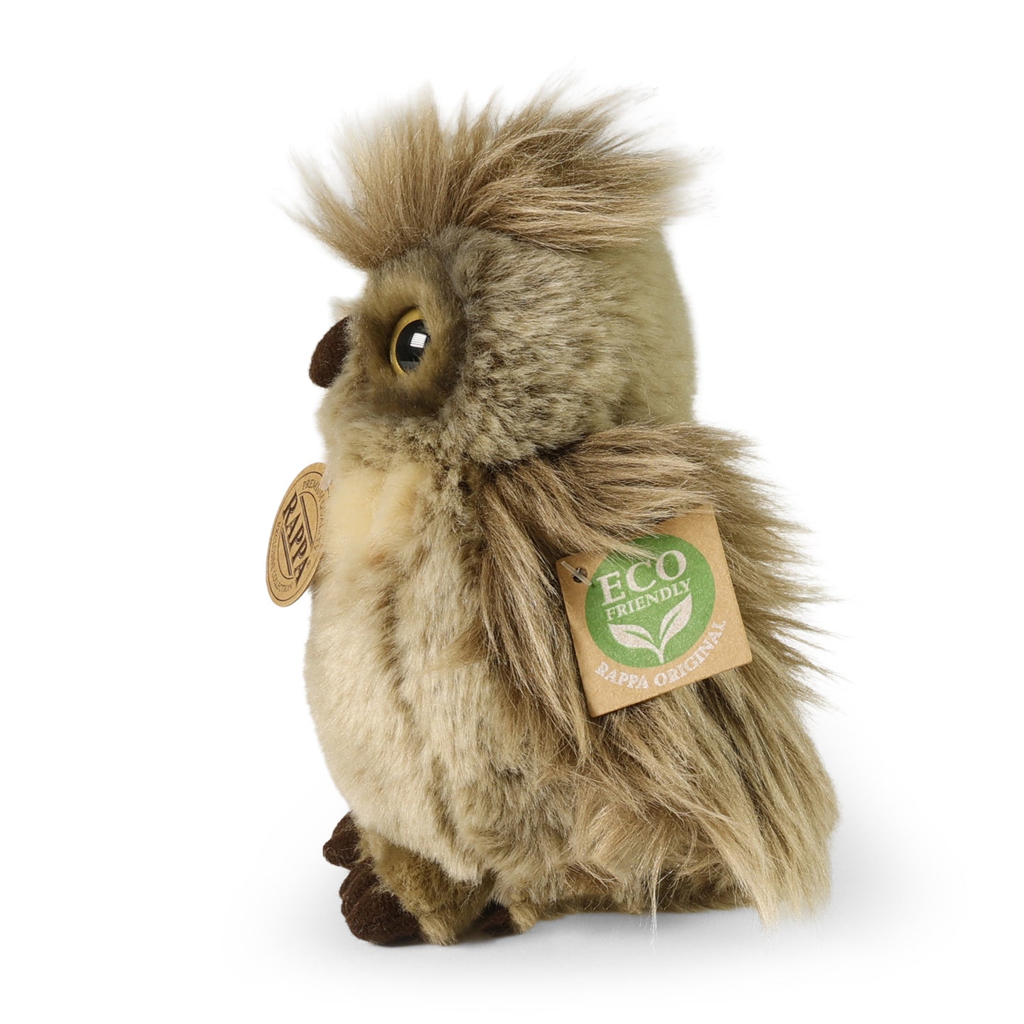 Plush great horned owl 18 cm