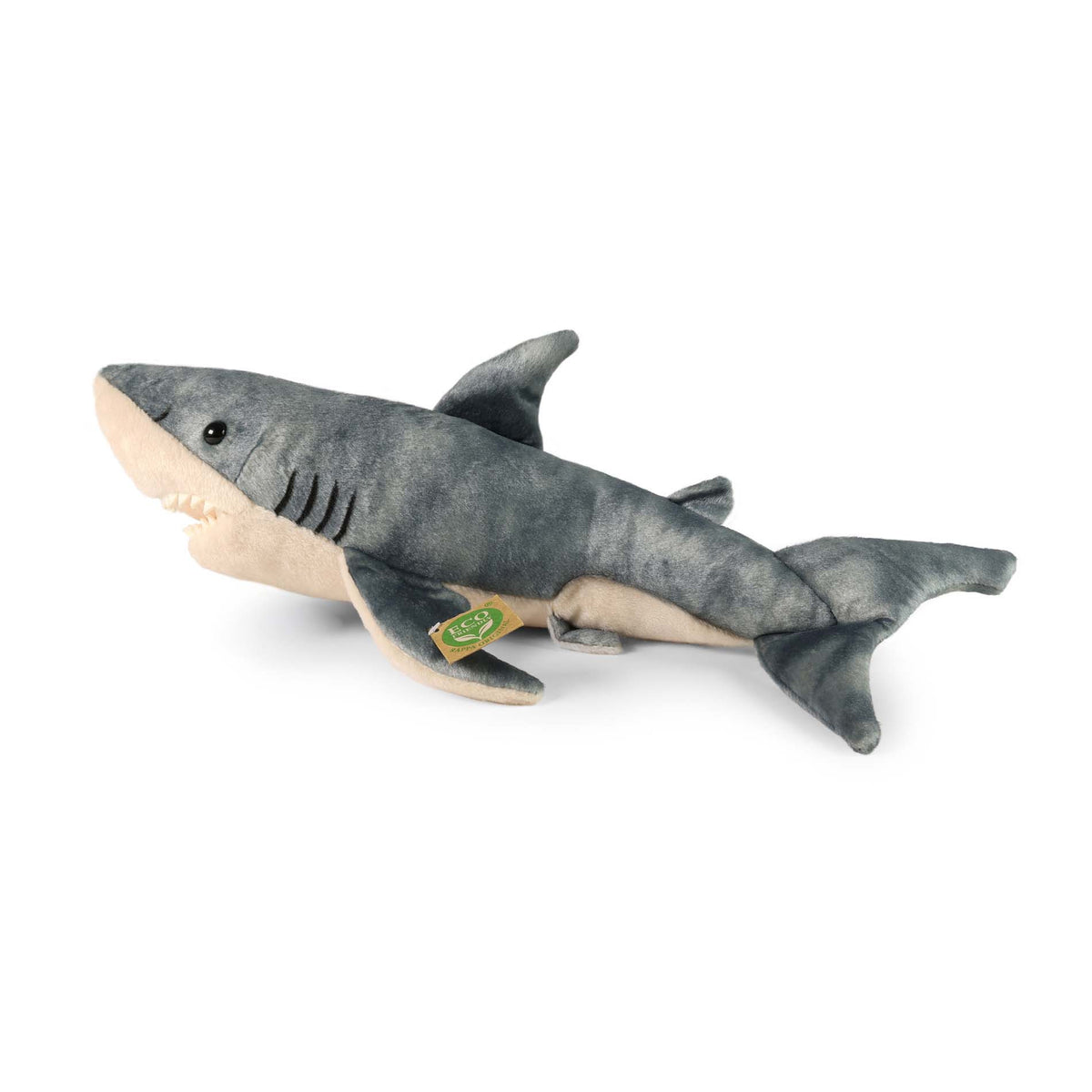 Plush white shark 40 cm