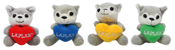 Sydän Husky Lapland Pehmo XS 9cm Magneetti LAP