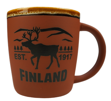Rustic mug Finland Red FIN