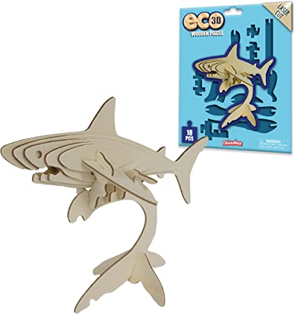 Eco 3D Wooden Puzzle - Shark