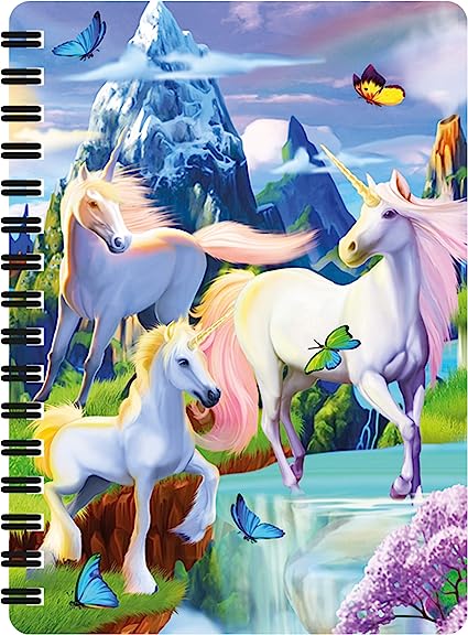 3D LiveLife Jotters - Unicorn Bliss