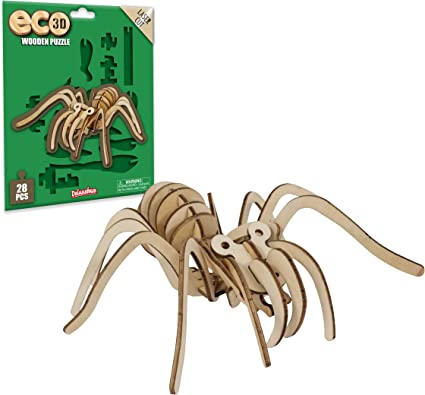 Eco 3D Wooden Puzzle - Tarantula