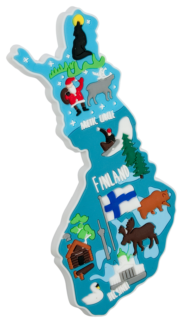 Suomineito kumimagneetti FIN