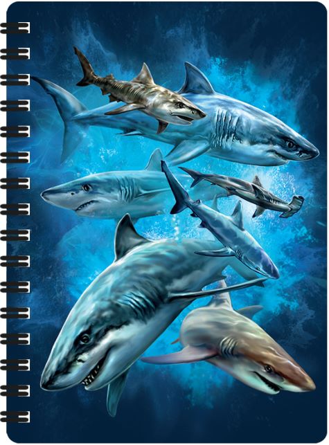 3D LiveLife Jotters - Shark Swim