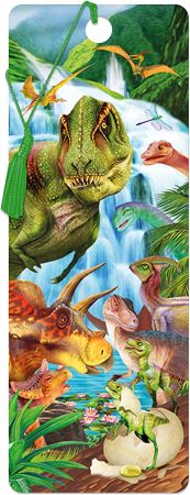 3D LiveLife Bookmarks - Dinosaur Mountain