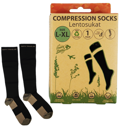 Lentosukat L-XL -Koko
