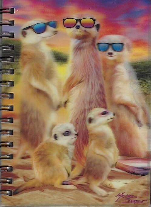 3D LiveLife Jotters - Cool Meerkats