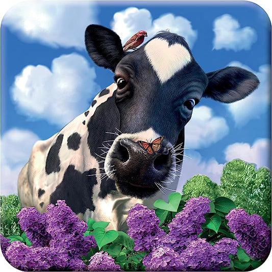 3D LiveLife Coasters - Curious Cow