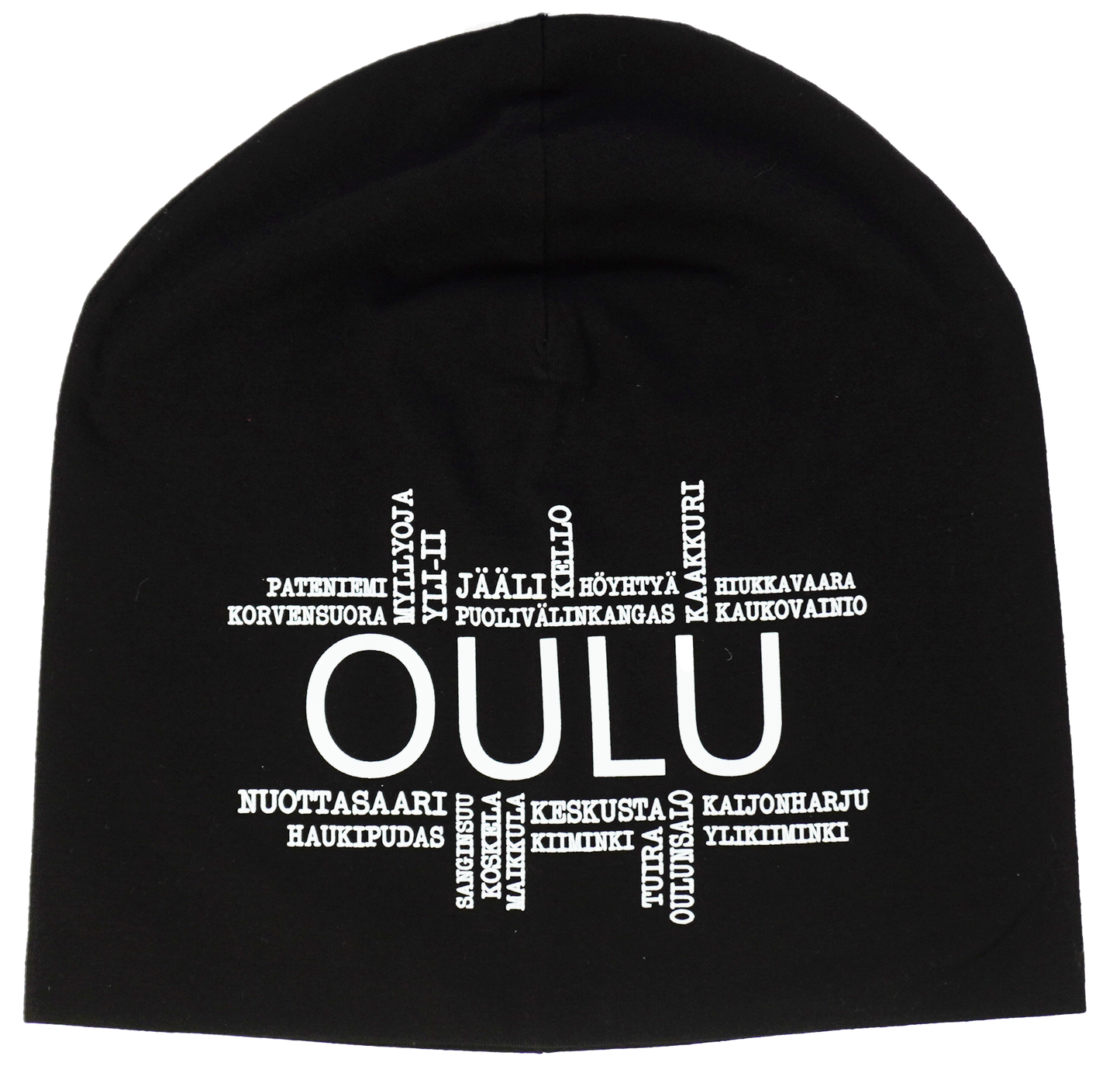 Oulu Kotiseutu Trikoopipo  musta