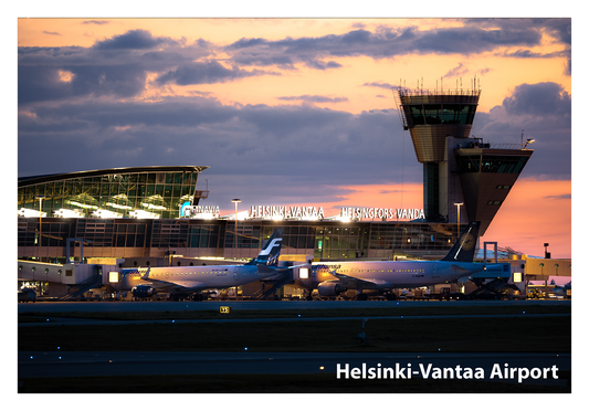 Helsinki Vantaa Airport Lentotorni Postikortti