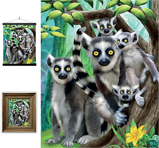3D LiveLife Pictures - Ring-Tailed Lemurs