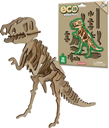Eco 3D Wooden Puzzle - T-Rex