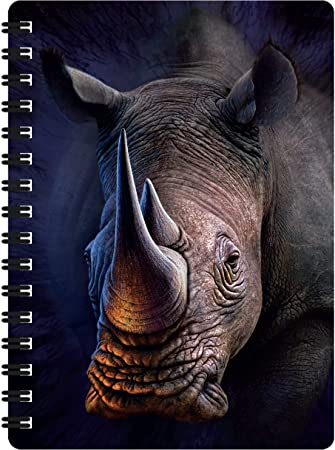 3D LiveLife Jotters - White Rhino