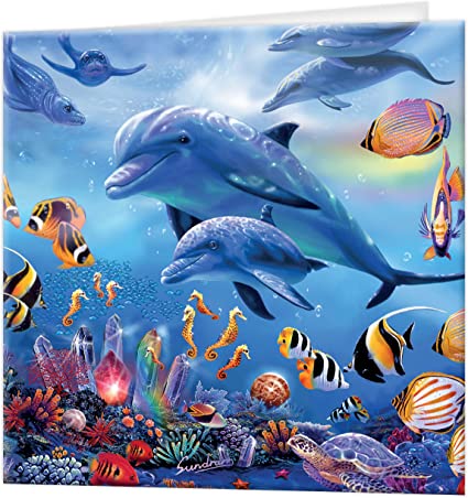 3D LiveLife Greetings Cards - Seahorse Kingdom