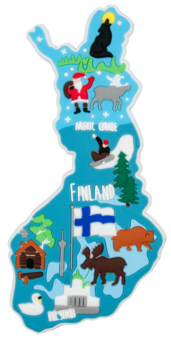 Suomineito kumimagneetti FIN