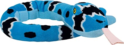 Eco Buddiez Sssnakes Small - Blue Rock Rattle
