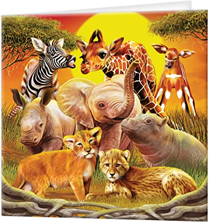 3D LiveLife Greetings Cards - Kissing Cousins