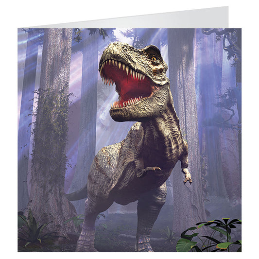 3D LiveLife Greetings Cards - T-Rex Scene