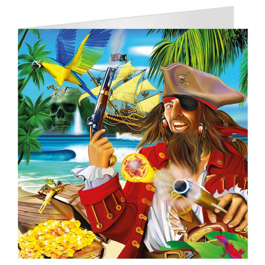 3D LiveLife Greetings Cards - Pirate Island