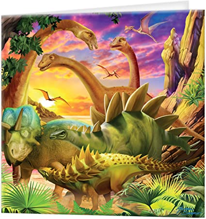 3D LiveLife Greetings Cards - Dino Delight