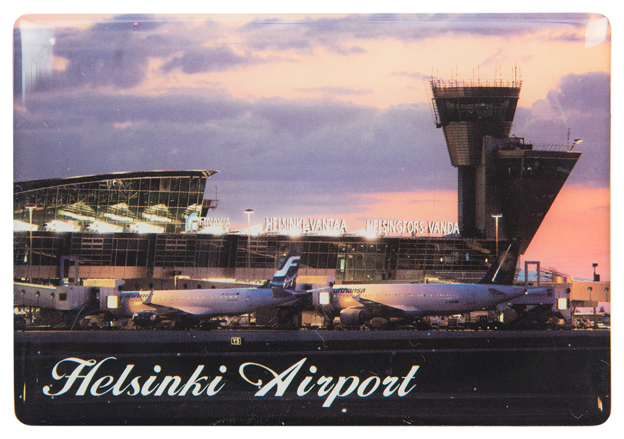 Helsinki Airport Lentotorni Kuvamagneetti