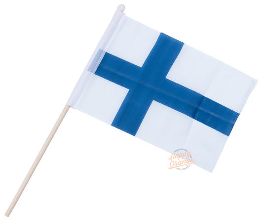Finnish Flag Hand Flag 11 x 18 cm
