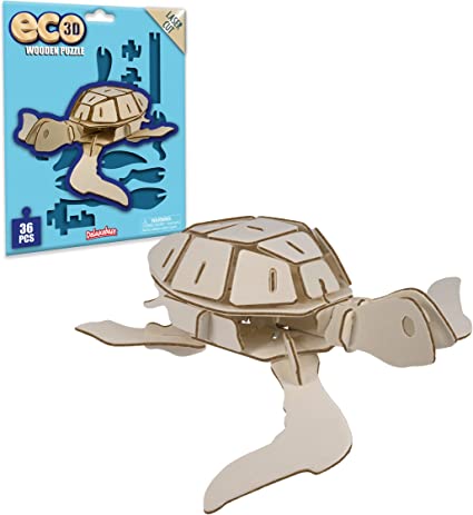 Eco 3D Wooden Puzzle - Sea Turtle
