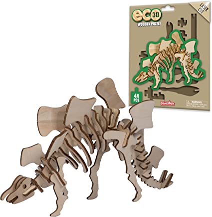 Eco 3D Wooden Puzzle - Stegosaurus