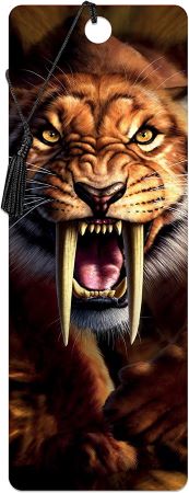3D LiveLife Bookmarks - Sabertooth