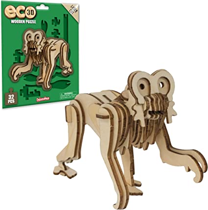 Eco 3D Wooden Puzzle - Monkey